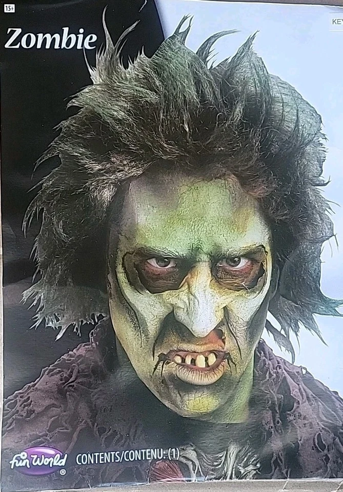 Зомби парик страшный Хэллоуин весело мир аксессуар для взрослых костюм косплей один размер  - Изображение 1 из 4