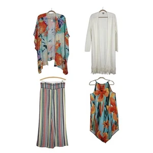 Large 4 SUMMER Essentials BeachPant Wrap CoverUp TankDress FREE SHIPPING - Picture 1 of 18