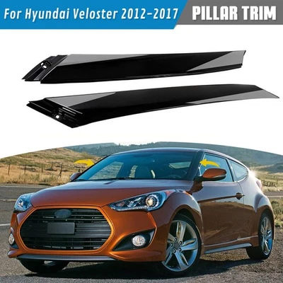 1 Pair Windshield Pillar Trim Exterior Molding For Hyundai Veloster 2012-2017 — 第 1/4 张图片