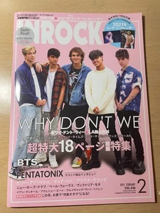 INROCK Magazine Feb 2021 WHY DON'T WE 18Page Special BTS PENTATONIX Feature - Picture 1 of 2
