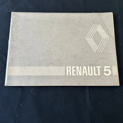 Libretto Uso e Manutenzione RENAULT 5 - 2a Ed. Italiana - Immagine 1 di 4