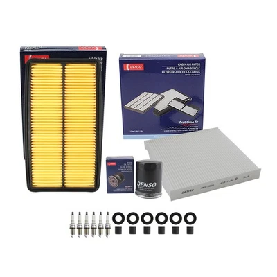 Denso Tune Up Kit NGK 6 火花塞和靴子套件适用于讴歌 MDX Base 3.7L V6 J37A1 — 第 1/2 张图片