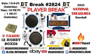 PIE TRAYNOR 2025 National Treasures Baseball Hobby 3 CASE 12 BOX Break #2824 - Picture 1 of 1