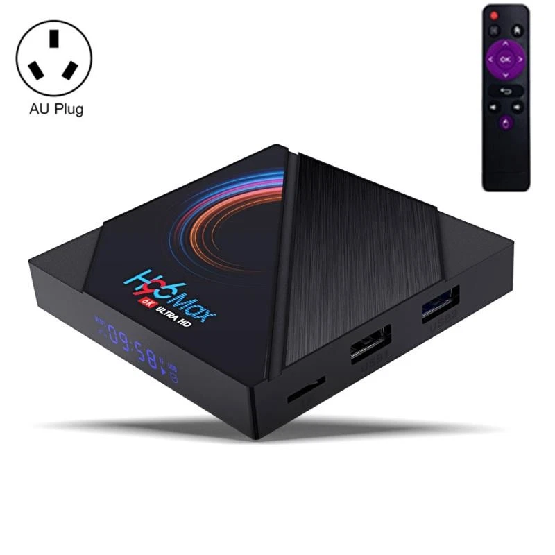 H96 Max 6K Smart TV Box Android 10.0 2 Go 16 Go HDMI HDMI WiFi télécommande AU - Photo 1/1