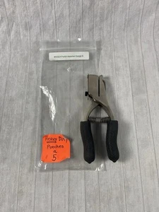 McMieth Card Hole Punch Tool W/ Grips #5 Style Punch High Leverage W/ Reservoir - Picture 1 of 6