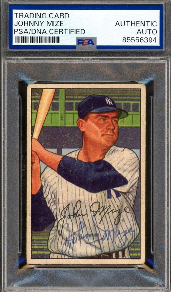 Johnny Mize PSA DNA Vintage Signed 1952 Bowman Autograph - Image 1 of 1