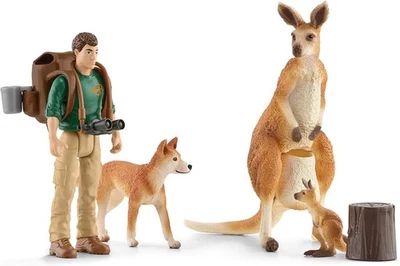 schleich Outback Abenteuer Wild Life Spielset ab 3J Ranger Tom Dingo Känguru - Bild 1 von 4