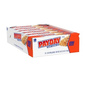 PAYDAY Peanut Caramel King Size, Candy Bars, 3.4 oz (18 18 Count (Pack of 1) - Picture 1 of 6