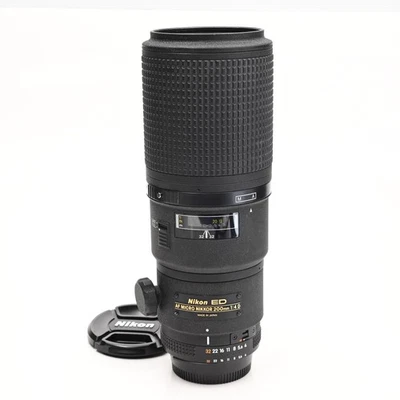 Nikon Nikkor AF 200mm f4 D ED Micro Lens #985 - Image 1 of 4