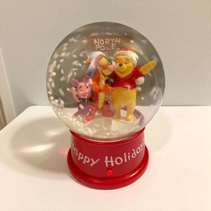 Gemmy Disney Winnie the Pooh Musical Snow Air Globe  Holidays Christmas Works - Picture 1 of 7