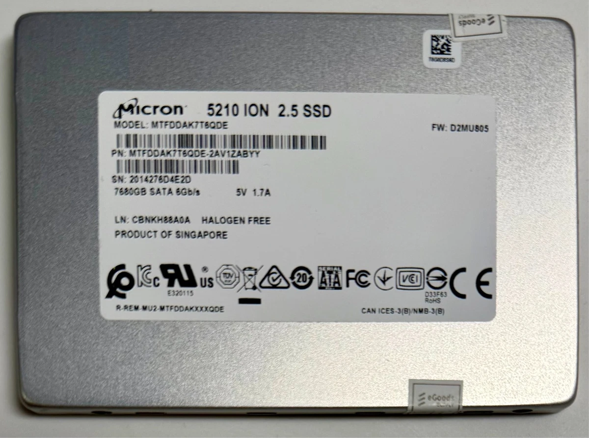 Solid State Drives 7.68 TB Storage Capacity for sale - eBay