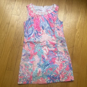 Lilly Pulitzer Mini Mila Shift Dress Print Girls Sz ~ 6 - Picture 1 of 3