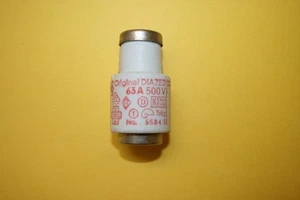 SIEMENS DIAZED BOTTLE FUSE 5sb4  63A 500V    fd7e7 - Picture 1 of 1