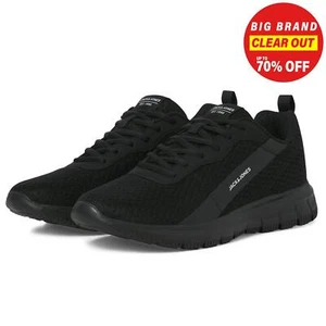 Jack&Jones Hecho a Medida Hombre Malla Diario Zapatillas Estilo Informal Negro - Imagen 1 de 5