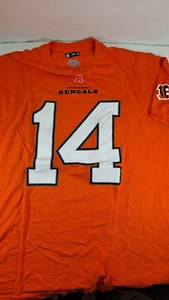 Cincinnati Bengals T-shirt Men's XL Orange NFL Football Sports #14 Andy Dalton - Picture 1 of 3