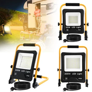 LED 50W/100W/200W reflector foco de construcción faros focos con trípode - Imagen 1 de 18