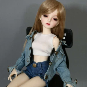 Fashion Girl BJD Doll 1/4 Female Body Eyes Face Makeup Wig Hair Outfits Toy SET - Picture 1 of 9