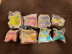 MCDONALDS SNOW WHITE & SEVEN DWARFS 1992 HAPPY FOOD JUGUETE LOTE COMPLETO DE 8 - Imagen 1 de 2