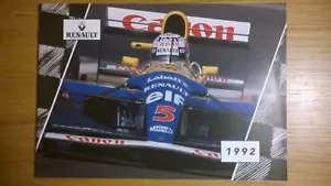 RENAULT WILLIAMS GRAND PRIX ENGINEERING LIMITED Formula One Brochure Book 1992 - Picture 1 of 1