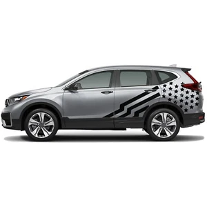 Side US flag graphics stickers decal compatible with Honda CR-V - Picture 1 of 15