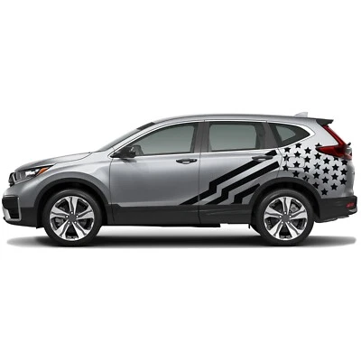 Calcomanía adhesiva gráfica bandera de Estados Unidos lateral compatible con Honda CR-V Foto 1 de 3