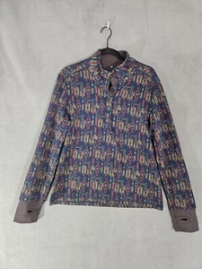 kavu Skylar sweatshirt southwest Multicolor Womens XL Half Button Aztec - Picture 1 of 9