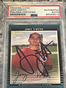 2002 Bowman Draft JOEY VOTTO ROOKIE RC 1st BOWMAN AUTO PSA #BDP44 FUTURE H.O.F.