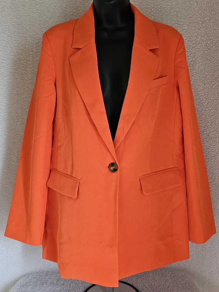 Sanctuary Womens Blazer Jacket Coat Size M Orange NEW - Image 1 of 4