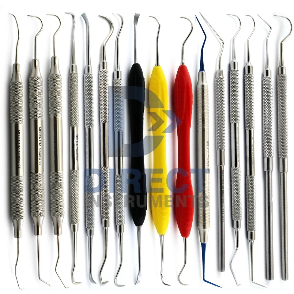 MEDENTRA Dental Explorer Endodontic Probe Scalers Diagnostic Examination Tools