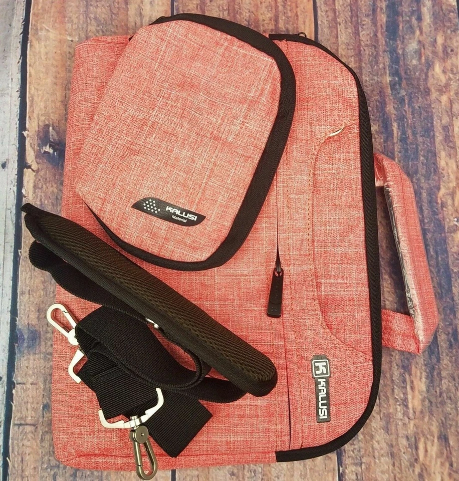 Bolsa de mão rosa para laptop impermeável 13 polegadas - Imagem 1 de 1