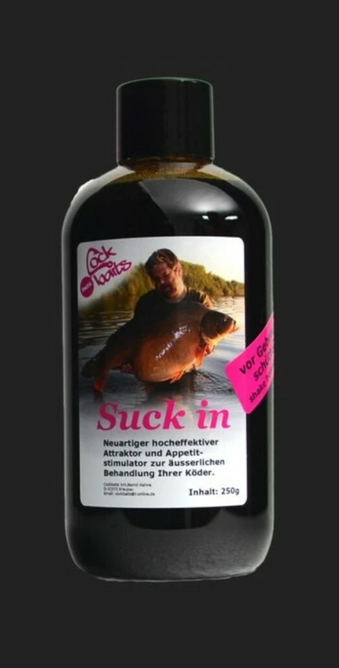 Cockbaits Suck In - 250ml Flasche Liquid Köder Boilies Karpfen Karpfenangeln TOP - Bild 1 von 1