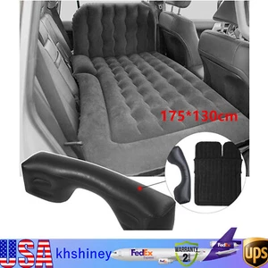 Cojín inflable y bomba para colchón de aire de cama de aire para automóvil asiento trasero para SUV/camión/furgoneta - Imagen 1 de 13