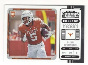 Bijan Robinson - 2023 Panini Contenders College Ticket RC #7 Texas-Falcons - Bild 1 von 2