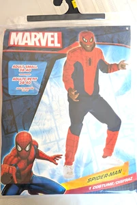 Neu Spiderman 2-teiliges Kostüm Erwachsene Größe Small S 38-40 Marvel Herren Halloween - Bild 1 von 6