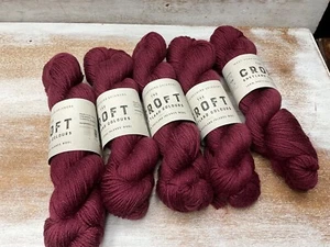 LOT 5 -  WYS The Croft DK SHETLAND WOOL YARN 246 yards/100g - 580 Skelberry Red - Picture 1 of 3