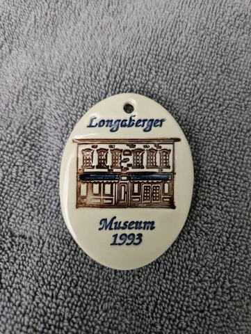 Vintage Longaberger Museum Basket Hang Tag 1993 Ornament Decoration SIGNED C Cover
