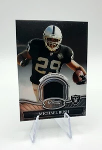2010 Bowman Sterling Relic Refractor Michael Bush #BSR-MBU Game-used Raiders - Picture 1 of 4