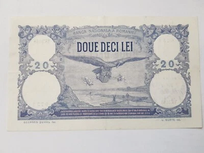 King Charles (Carol) of Romania 20 lei 1920, XF-aUNC BANKNOTE - Image 1 of 4