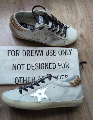 Golden Goose All star Sneakers Womens EU 37 Back Glitter Silver star - Image 1 of 4