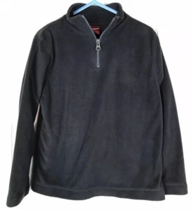 Arizona Jean Co Boys Medium Size 5 Long Sleeve Half Zip Gray Fleece Pull Over - Picture 1 of 6
