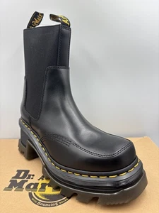 DR MARTENS BLACK  CORRAN ATLAS LEATHER HEELED CHELSEA BOOTS SIZE UK 5  EU 38 - Picture 1 of 8