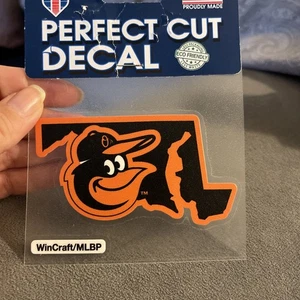 Baltimore Orioles 4"x4" Perfect Cut Car Decal [NEW] MLB Auto Sticker Emblem - Picture 1 of 5