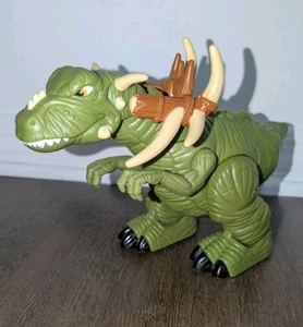 Fisher Price IMAGINEXT Spike Junior The Ultra Green Dinosaur Walks & Roars 06' - Picture 1 of 11