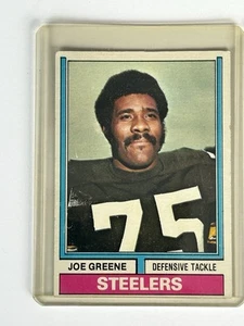 1973 Topps Joe Greene #40 Steelers HOF DT Karte NFL Vintage Mean Joe RAW - Bild 1 von 3