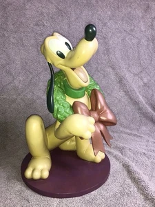 2006 Vintage Disney Pluto Christmas Holiday seltene Figur Statue 15" - Bild 1 von 13