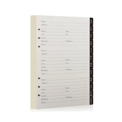 Happyaokeland Address Book Refill Pages 648 Contacts (236 Replacement Pages o... - Image 1 of 4