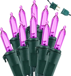 Brizled Purple Halloween Lights, 33ft 100 LED 100 LED, - Picture 1 of 9