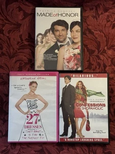 2000s Romcom DVD Lot Of 3:Confessions of a Shopaholic, Made Of Honor, 27 Dresses - Bild 1 von 10