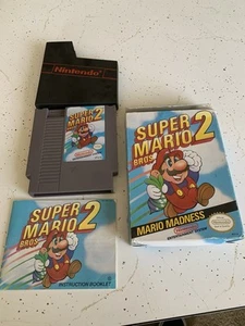 Super Mario Bros. 2 (Nintendo NES, 1988) With Box And Manual - Picture 1 of 13