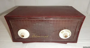 Radio granate vintage Admiral modelo 242 años 50 - Imagen 1 de 10